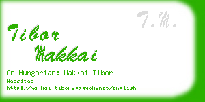 tibor makkai business card